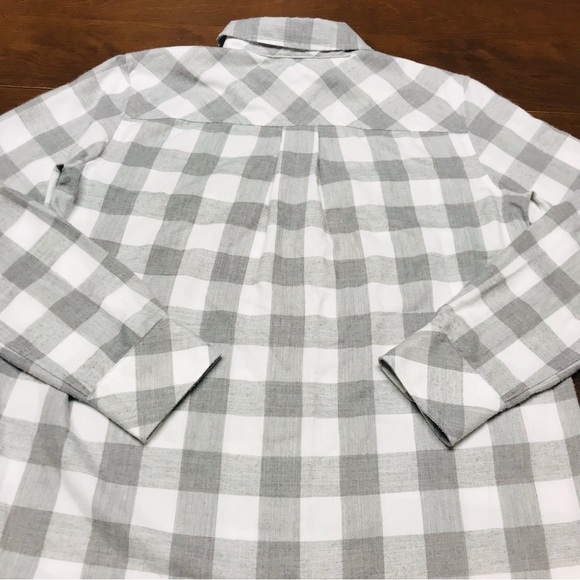 Vineyard vines Relaxed Fit Long Sleeve Flannel Button Down Shirt Women's Size 4 - Picture 11 of 11